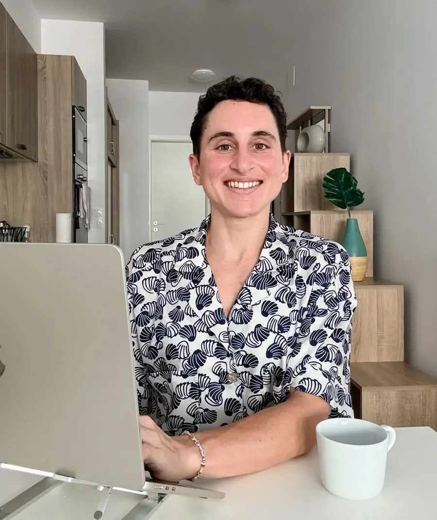 Stéphanie au travail